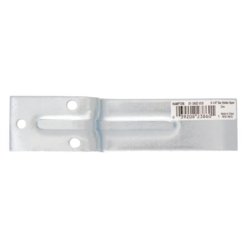 Ace 6-1/4 in. L Zinc-Plated Steel Open Bar Holder 1 pk