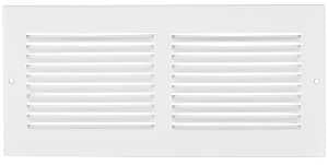 Imperial RG0513 Sidewall Grille, 25-1/4 in L, 7-1/4 in W, Steel, White