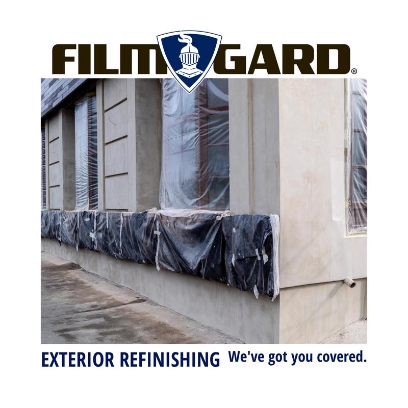 Film-Gard Plastic Sheeting 4 mil X 10 ft. W X 25 ft. L Polyethylene Black 1 pk