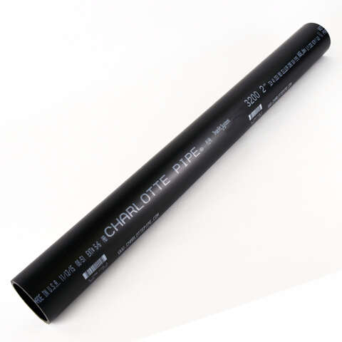 Charlotte Pipe 2 in. D X 2 ft. L ABS DWV Pipe