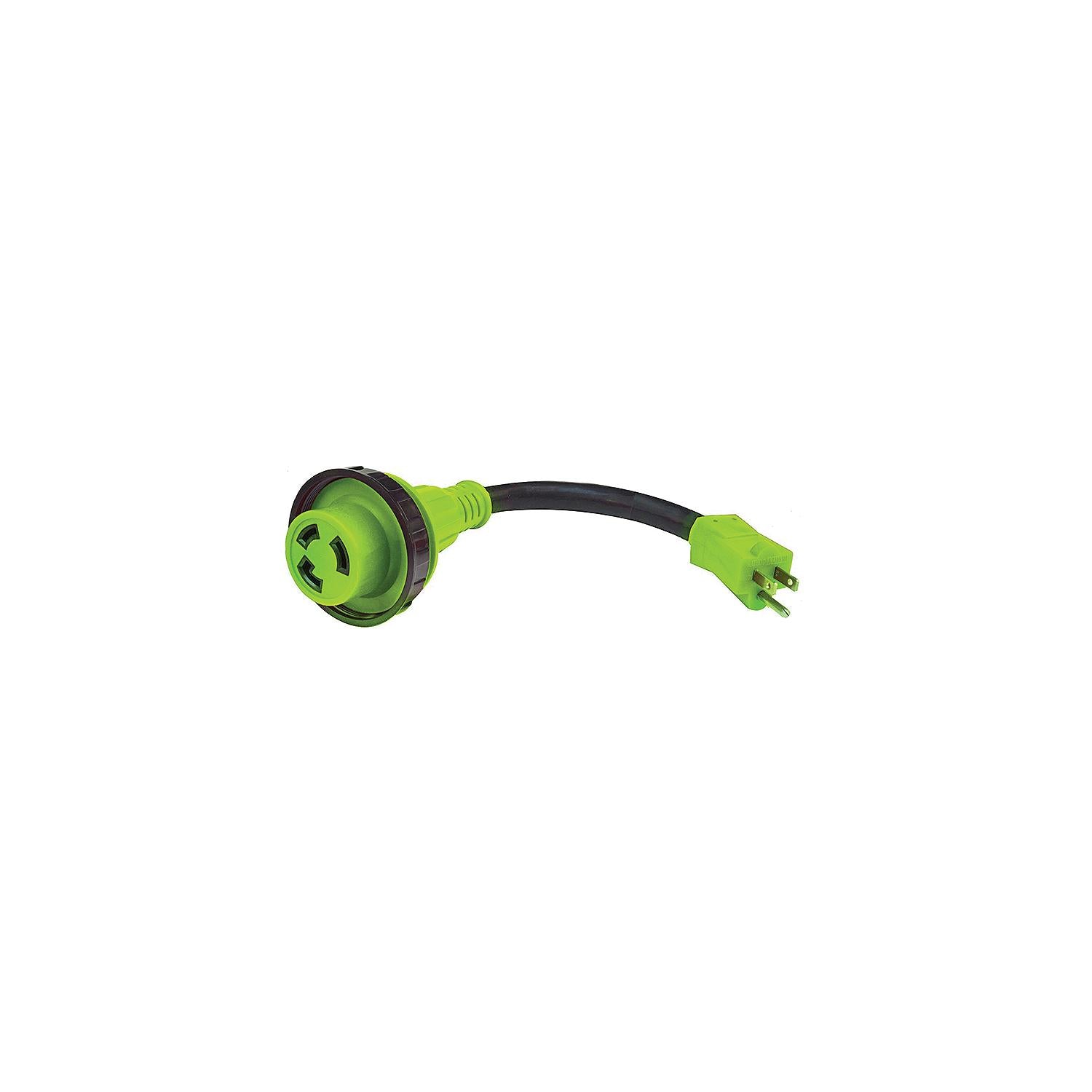 FulTyme RV 2983 Detachable Locking Ring Adapter Cord30A Female / 30A Male