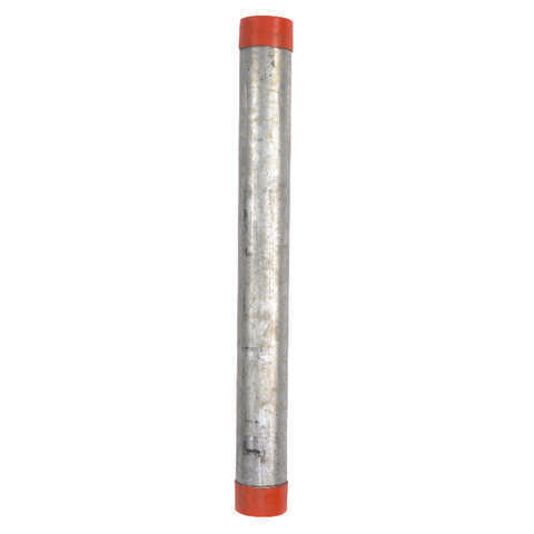 B&K Mueller 1-1/2 in. D X 18 in. L Galvanized Steel Pre-Cut Pipe