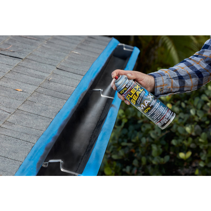 Flex Seal Family of Products Flex Seal MAX Black Rubber Spray Sealant 17 oz, Pack of 4