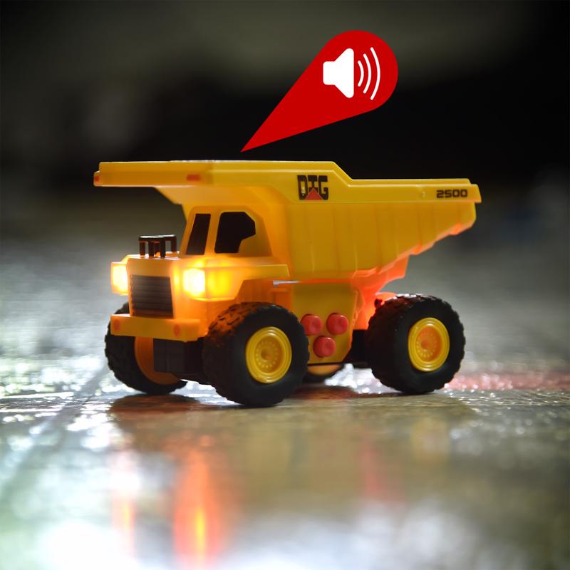 Sunny Days Maxx Action Mini Construction Vehicles Multicolored, Pack of 6