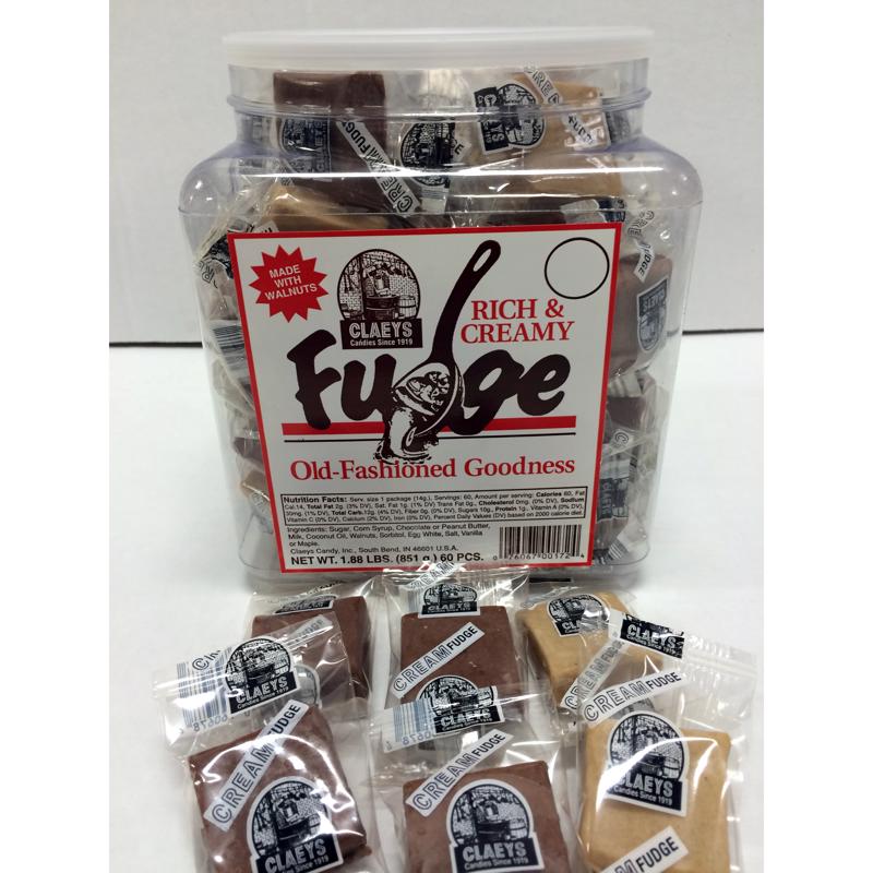 Claeys Chocolate and Vanilla Fudge Mini Bites 1 pc, Pack of 60