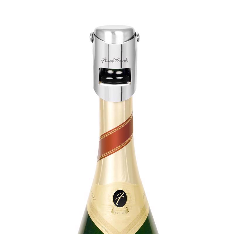 Final Touch Silver Stainless Steel Bottle Stopper