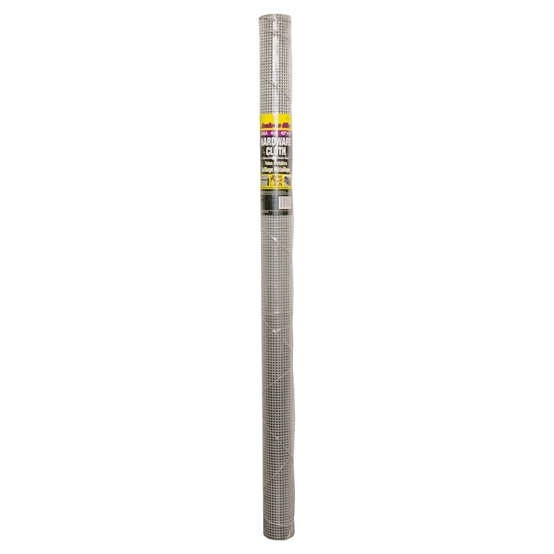 Jackson Wire 11 05 17 13 Hardware Cloth, 10 ft L, 48 in W, 23 Gauge, 1/4 x 1/4 in Mesh, Galvanized