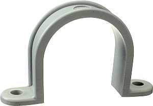 Halex 71205B Conduit Strap, 1/2 in, PVC, Gray