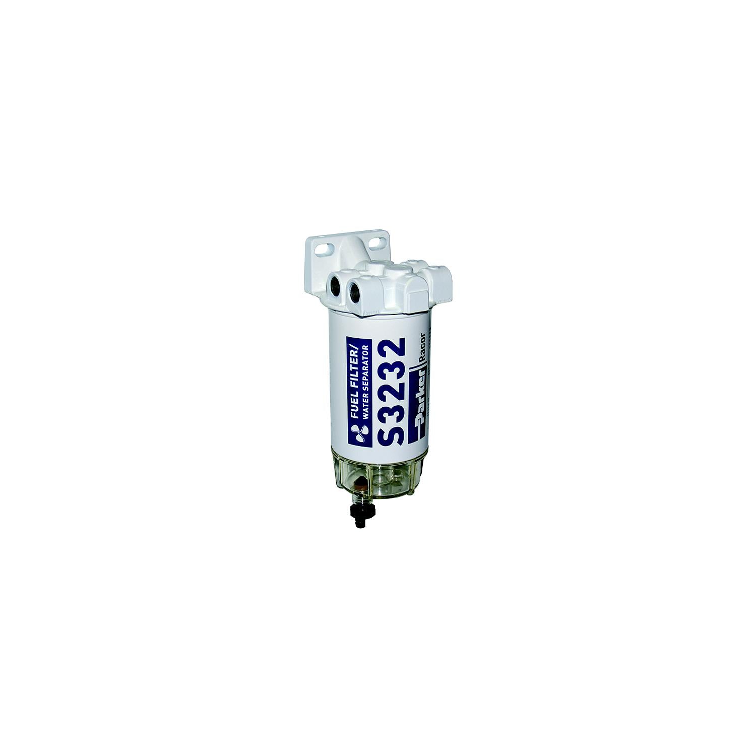 Racor 10 Micron Gas Spin-On Fuel/Water Seperator With Clear Bowl for Outboards