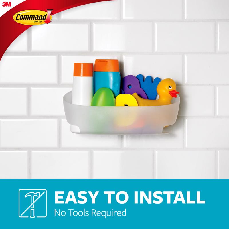 3M Command 4.75 in. H X 4.625 in. W X 11.375 in. L Shower Caddy