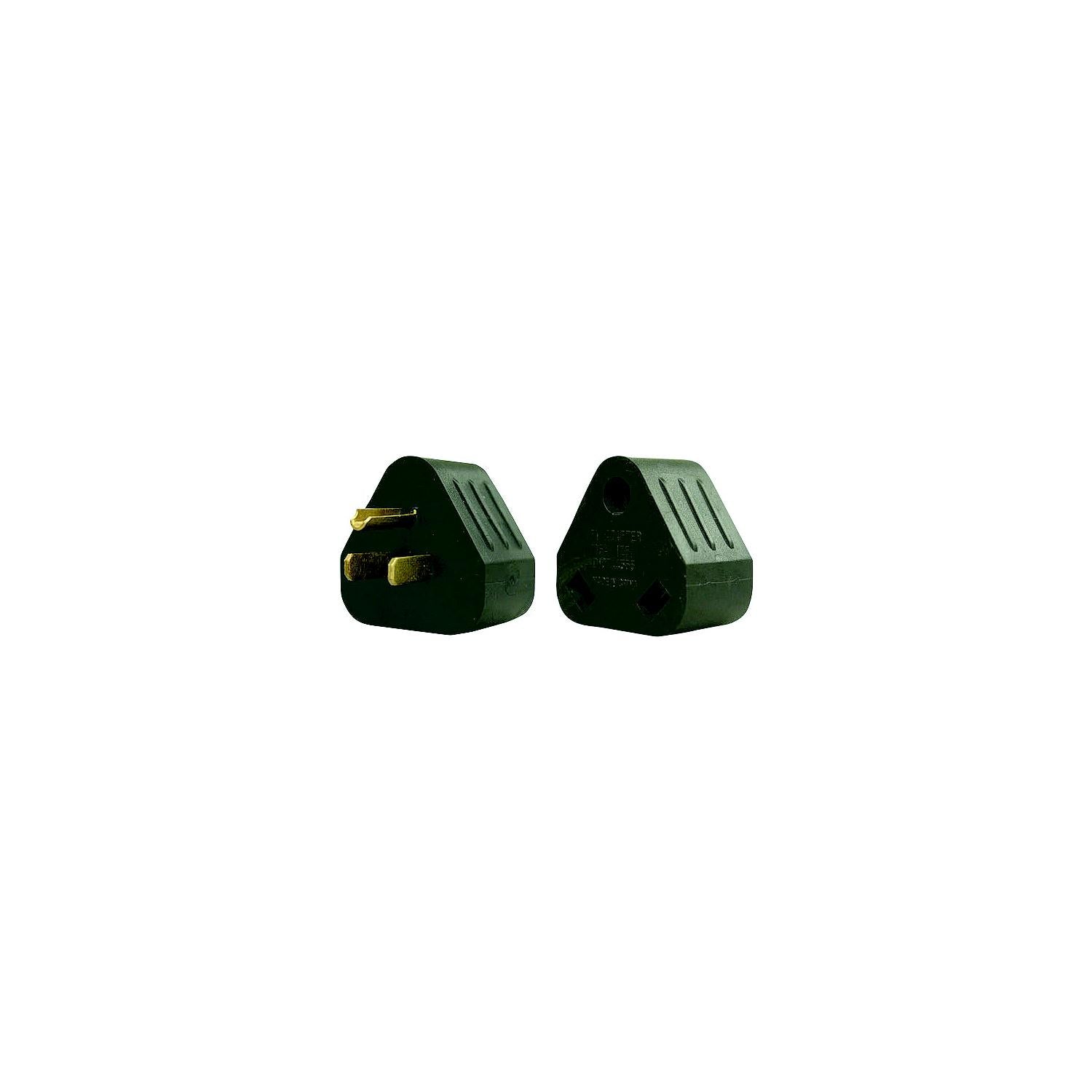 AP Products Power &amp; Lighting Triangular Park Adapter, 30A Female to 15A Male