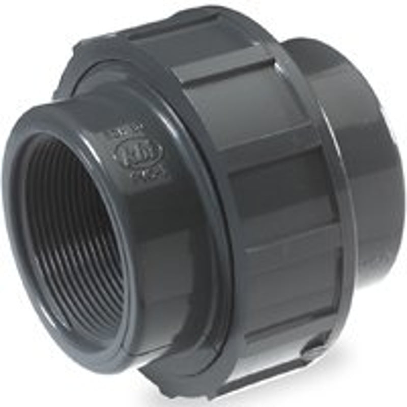 NDS U-0750-T Pipe Union, 3/4 in, FPT, Gray, SCH 80 Schedule, 150 psi Pressure