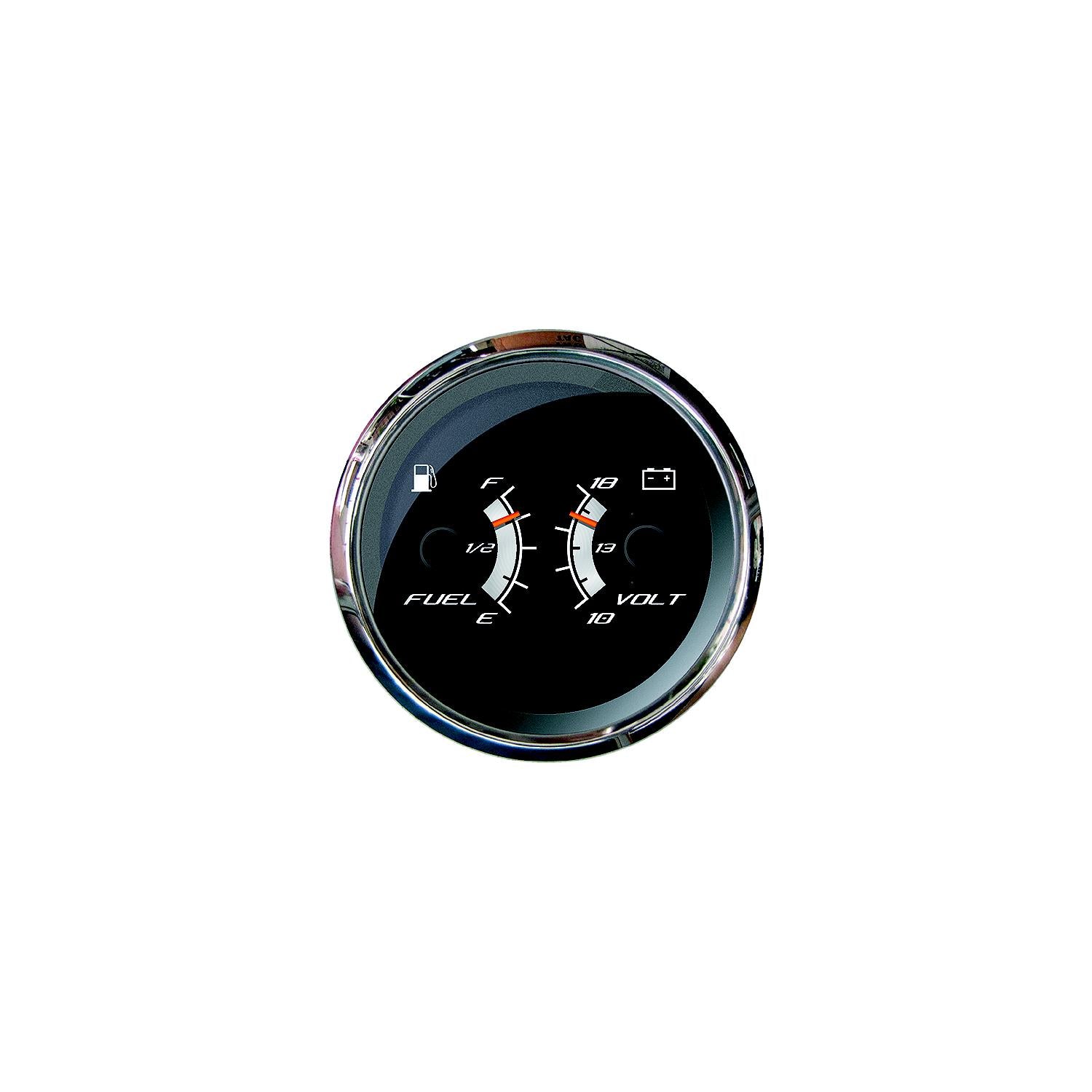 Faria F22013 Platinum 4" Gauge - Multifunction: Fuel Level, Voltmeter