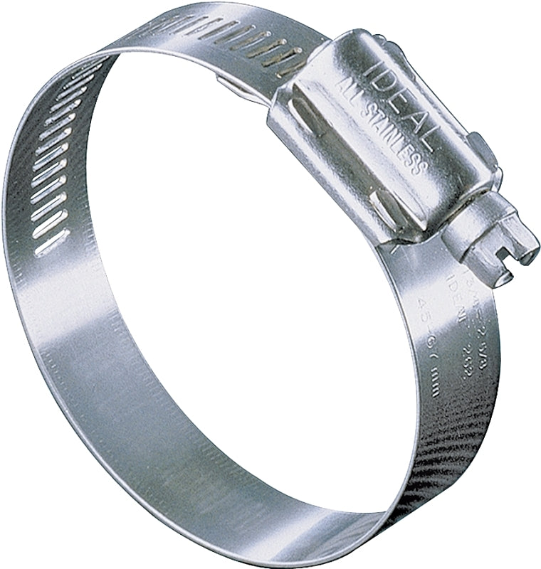 Ideal-Tridon Hy-Gear 68-0 Series 6810053 Interlocked Worm Gear Hose Clamp, #10, 1/2 to 1-1/16 in, Stainless Steel, Pack of 10
