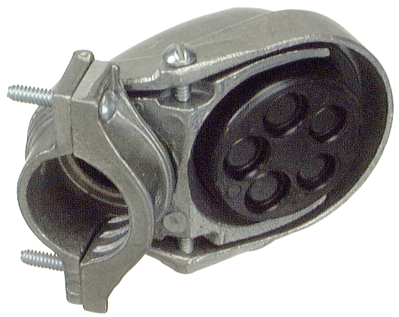 Halex 58007 Service Entrance Cap, Clamp, Aluminum, 2.28 in H x 2.86 in W x 2.25 in D