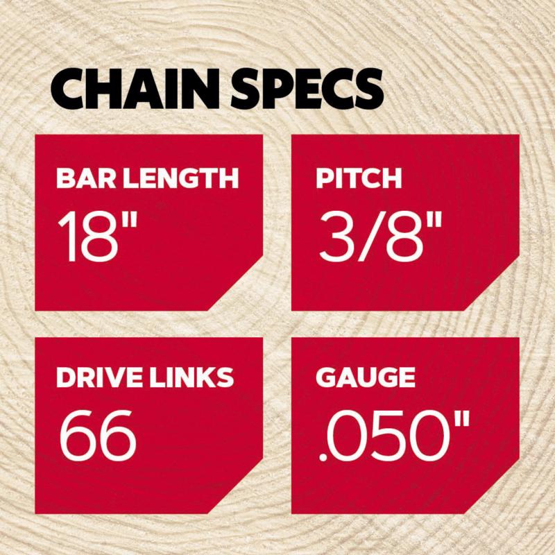 Oregon AdvanceCut D66 18 in. Chainsaw Chain 66 links