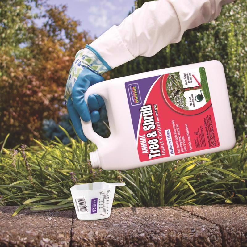 Bonide Annual 611 Tree and Shrub Spray, Liquid, Spray Application, 1 gal
