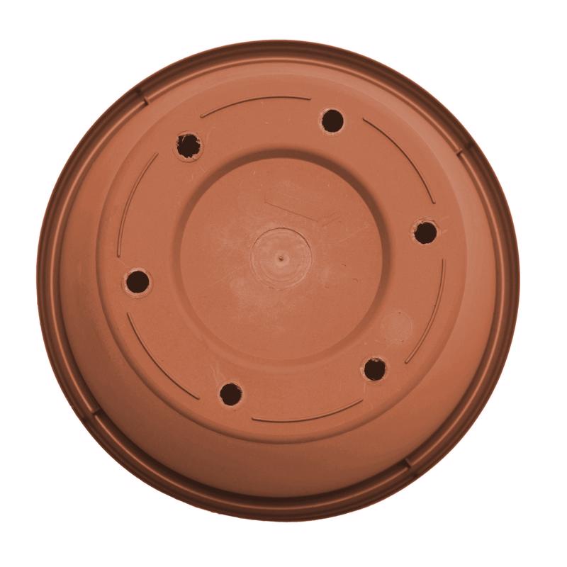 Bloem Terra 12.75 in. H X 15 in. W Resin Traditional Planter Terracotta Clay