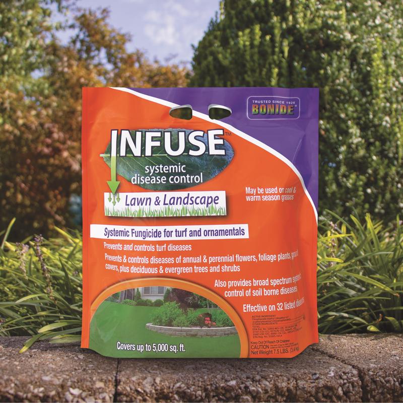 Infuse 60516 Disease Control Fungicide, Granule, Faint Sulfur, Tan, 7.5 lb, Bag