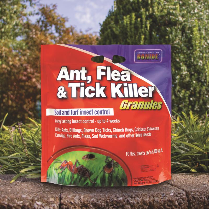 Bonide 60614 Flea and Tick Killer Granules, Solid, 10 lb Pack