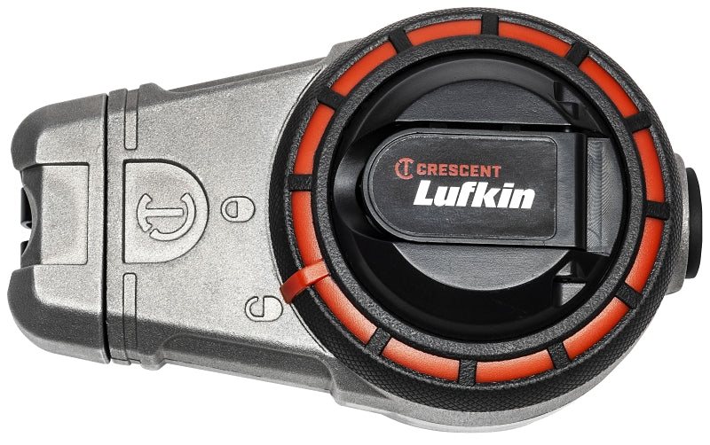 Crescent Lufkin CLA100R Professional Chalk Reel, 3 oz Chalk Capacity, 100 ft L Line, Gear Rewind, 6:1 Gear Ratio, Red