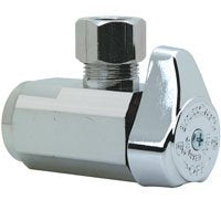BrassCraft G2R15XCD Stop Valve, 3/8 x 3/8 in Connection, Compression x FIP, 125 psi Pressure, Brass Body, 2.12 in L