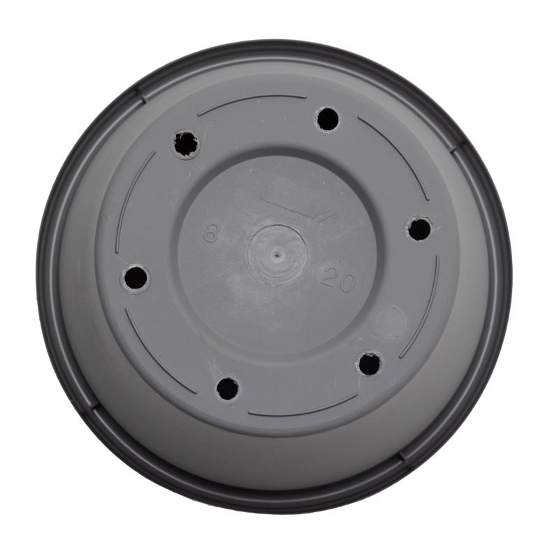 Bloem Terra 7.25 in. H X 8.75 in. W X 6 in. D Resin Traditional Planter Charcoal