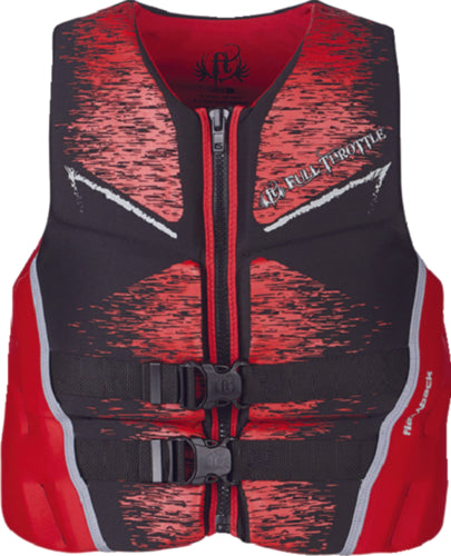 Full Throttle 14250010006022 Men's Adult Rapid Dry Flex Back Life Jacket, 2XL, Red