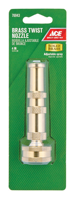 Ace Adjustable Jet Stream Brass Hose Nozzle