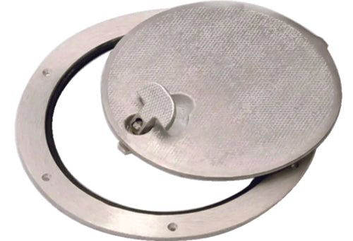 Bomar C4810 Commercial Grade Cast Aluminum Inspection Hatch, 12-1/2 O.D., Round