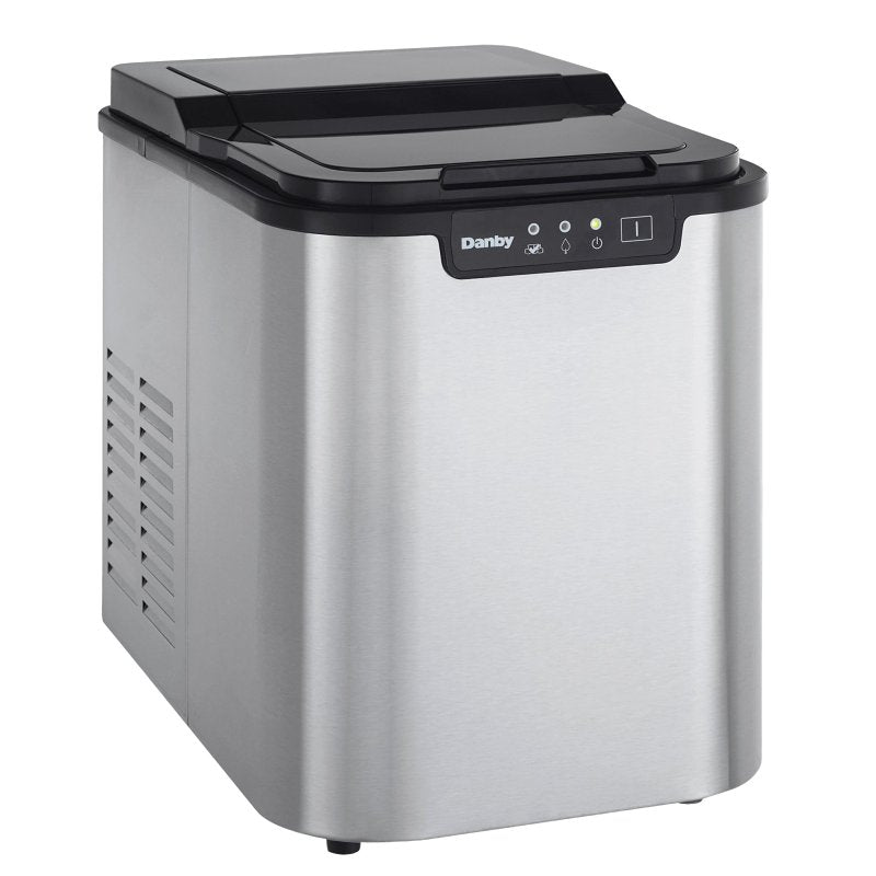 Danby DIM2500SSDB Countertop Ice Maker, 25 lb, 9.8 in W, 14.17 in D, 12.87 in H, Stainless Steel