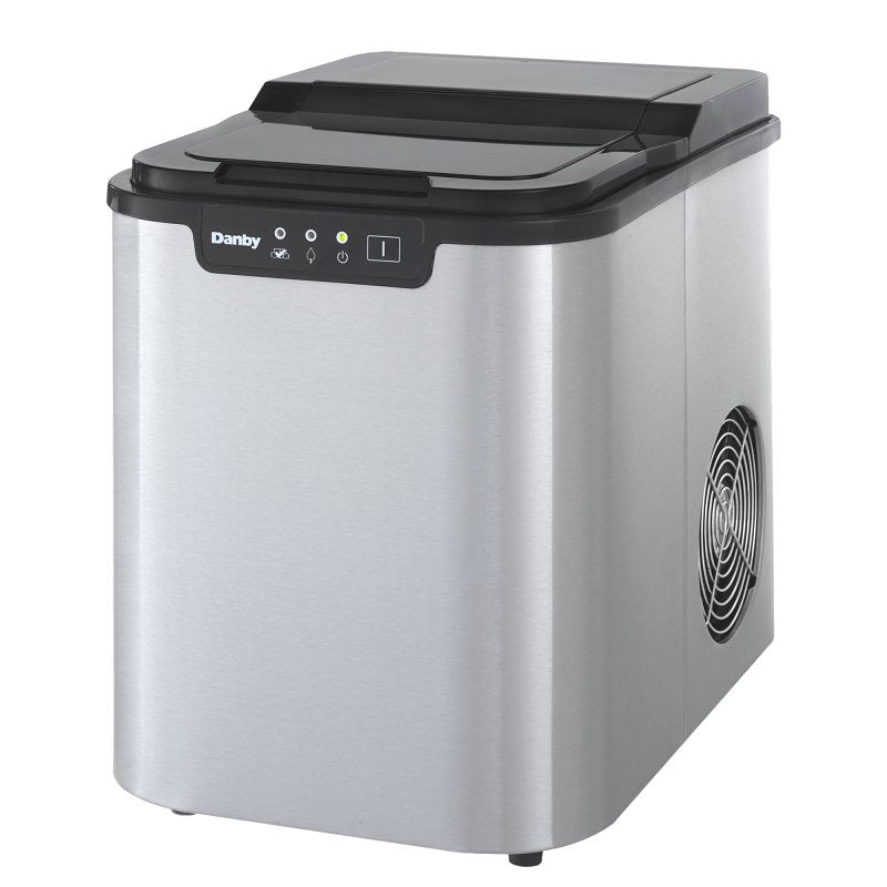 Danby DIM2500SSDB Countertop Ice Maker, 25 lb, 9.8 in W, 14.17 in D, 12.87 in H, Stainless Steel
