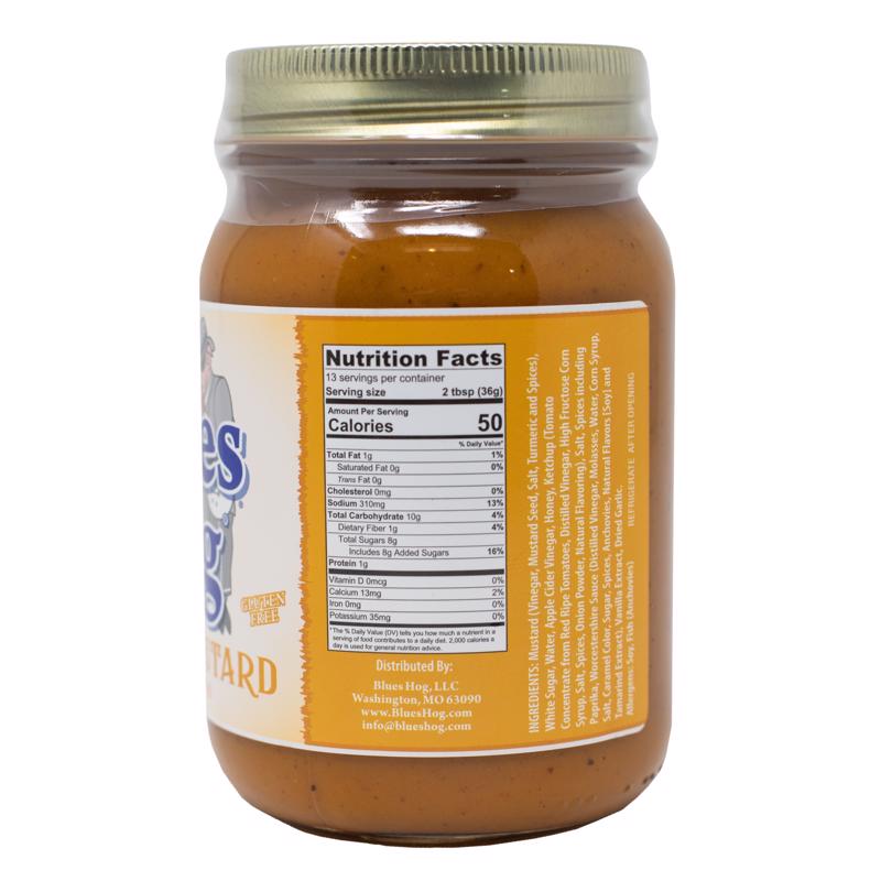 Blues Hog Honey Mustard BBQ Sauce 18 oz, Pack of 6