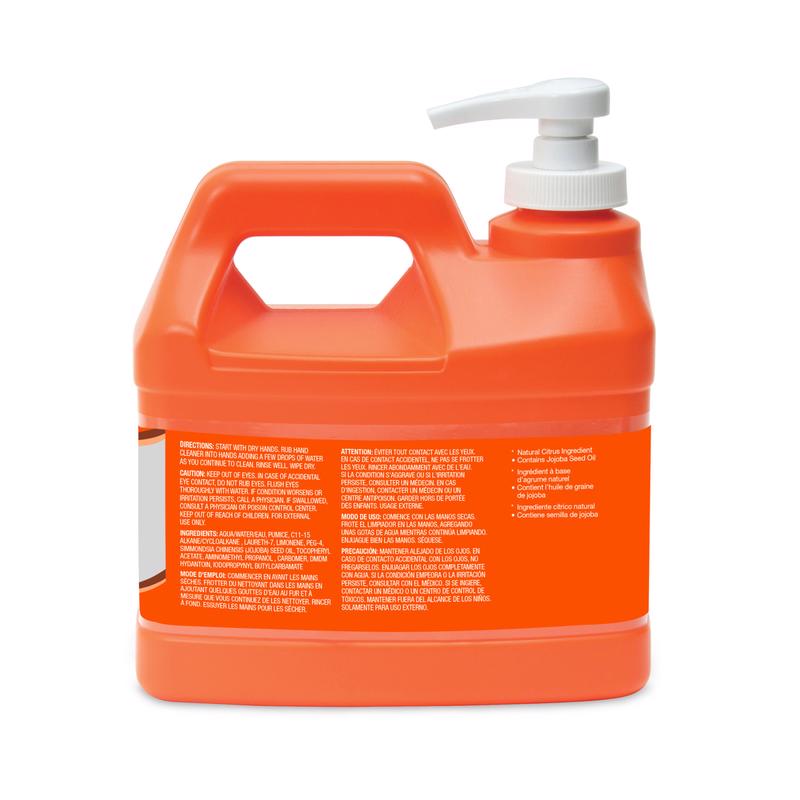Gojo Natural Orange Citrus Scent Pumice Hand Cleaner 0.5 gal, Pack of 4