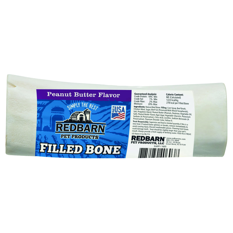Redbarn Peanut Butter Grain Free Bone For Dogs 1 pk, Pack of 15