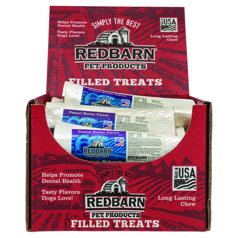 Redbarn Peanut Butter Grain Free Bone For Dogs 1 pk, Pack of 15