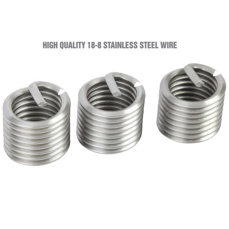 OEMTOOLS 1/2 in. Stainless Steel Non Locking Helical Thread Repair Kit UNC1/2 - 13 in.