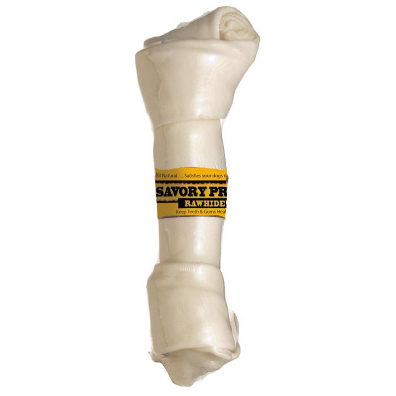 Savory Prime Large Adult Knotted Bone Natural 8-9 in. L 1 pk, Pack of 14