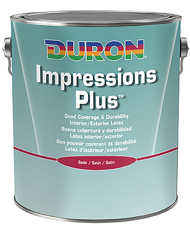 Duron DU20W1051-16 Paint, Satin, White, 1 gal, 350 to 400 sq-ft/gal Coverage Area, Pack of 4