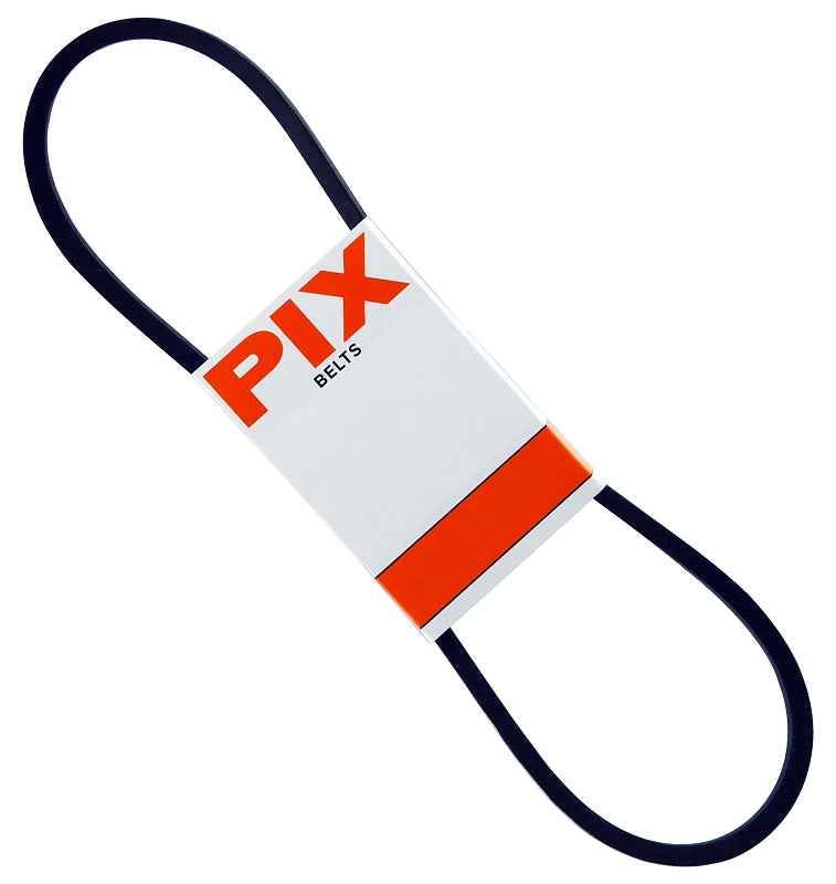 PIX B73/5L760 V-Belt, 76 in Outside Circumference, Molded Cog, 21/32 in W, 3/8 in Thick, Black