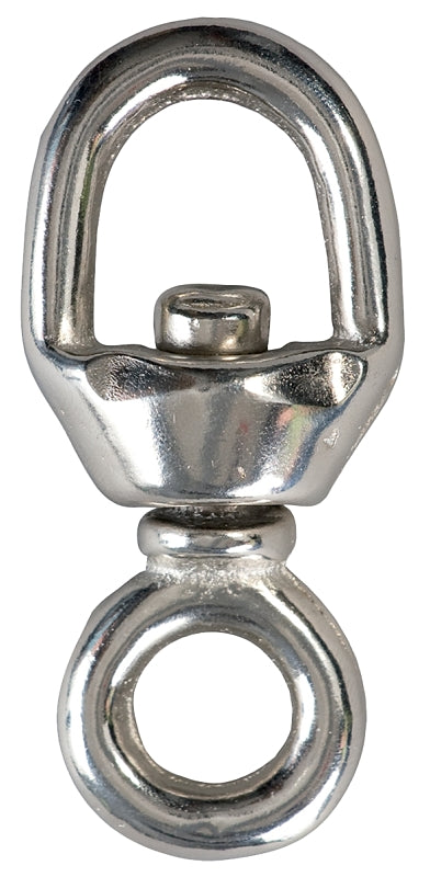Ben-Mor 70740 Eye and Eye Swivel, 400 lb Working Load, Malleable Iron, Zinc