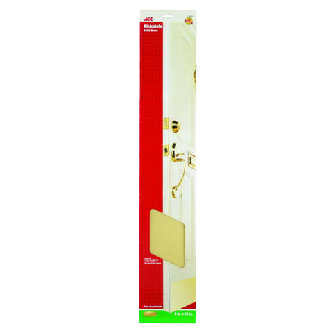 Ace 6 in. H X 34 in. L Brass Brass Kickplate