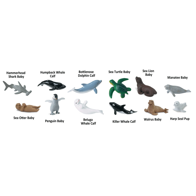 Safari Ltd. Toobs Baby Sea Life Toy Multicolor 12 pc