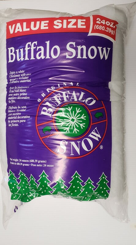 Buffalo Snow Fluff Table Decor Polyester 1 pk, Pack of 12