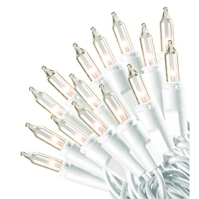Celebrations Red Incandescent Mini Clear 100 ct String Christmas Lights 20 ft.