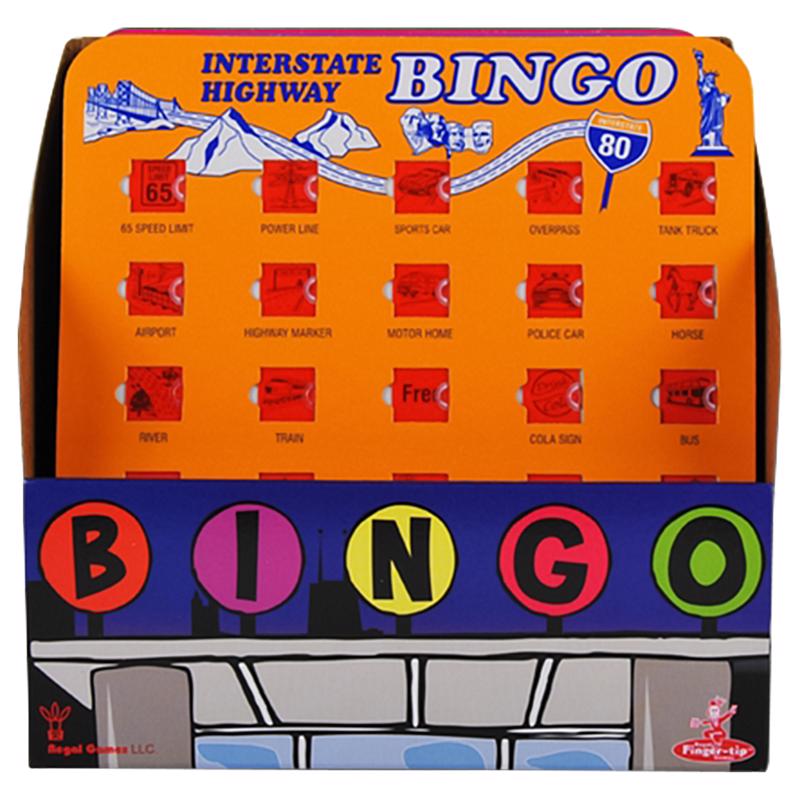 Regal Games Travel Bingo Cards Assorted, Pack of 24