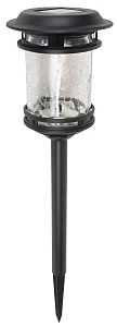 Boston Harbor 26073 Solar Stake Light, NI-Mh Battery, AA Battery, 1-Lamp, Plastic and Glass Fixture, Black, Pack of 6