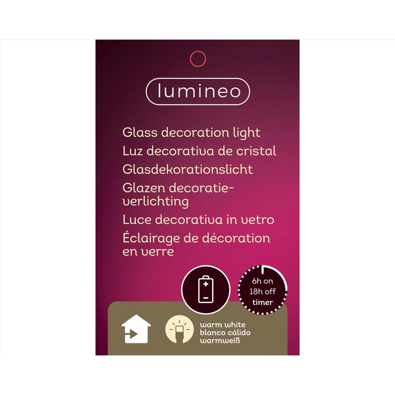 Lumineo LED Green Lighting Christmas Tree 13 in., Pack of 6