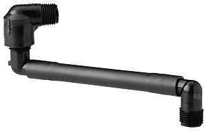 Rain Bird SA65 Sprinkler Swing Assembly, PVC, Specifications: 1/2 in MIP x 3/4 in MIP Connection, 6 in L Dimensions