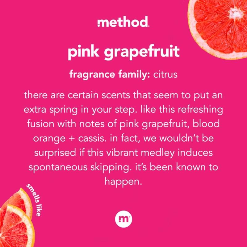Method Pink Grapefruit Scent Gel Hand Wash 12 oz, Pack of 6